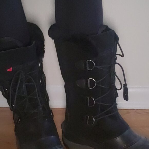 Women's Baffin Kristi Insulated Suede Snow Boots - Size 11 (41) - Picture 3 of 9